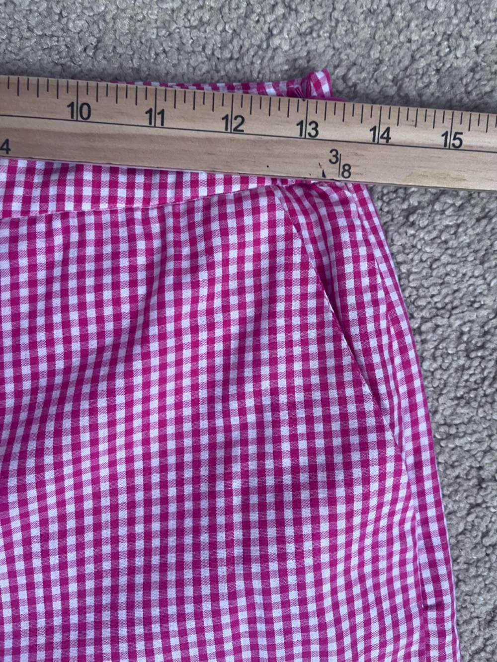 English Factory Red White Check Gingham Set Size Small Wide leg Crop Top NWT - Picture 12 of 16